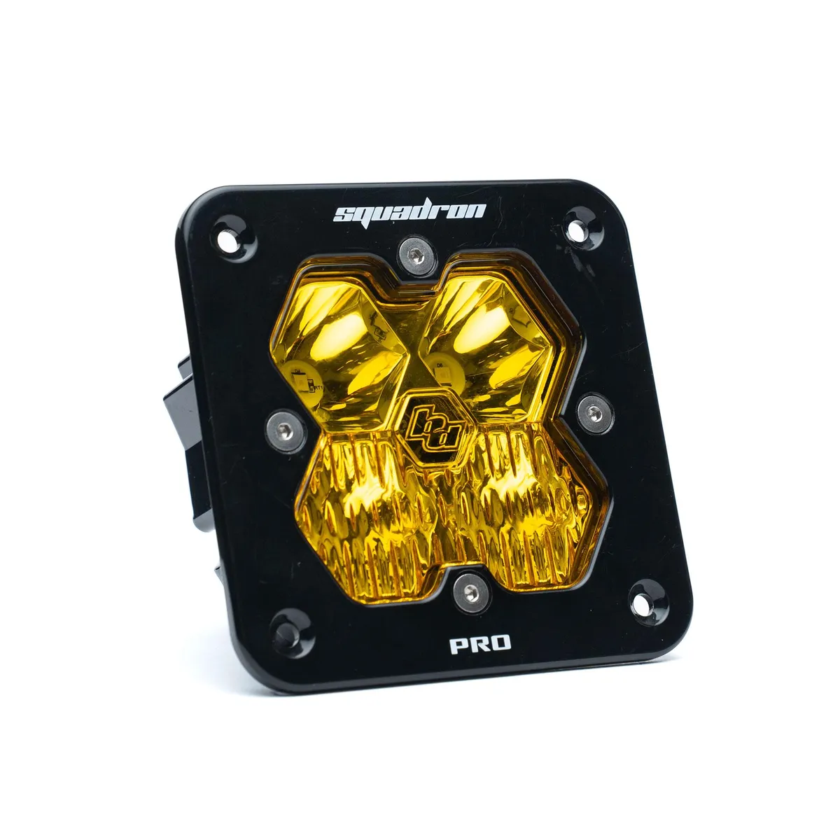 Squadron 2.0 Pro Black Flush Mount LED Auxiliary Light Pod Universal Baja Amber Driving/Combo Baja Designs product image