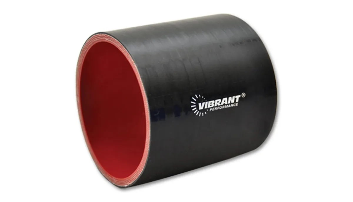 Straight Hose Coupler; 2.25 in. ID; 3 in. Length; 57 PSI Maximum Operating Pressure; 0.2 in. Wall Thickness; Black; product image