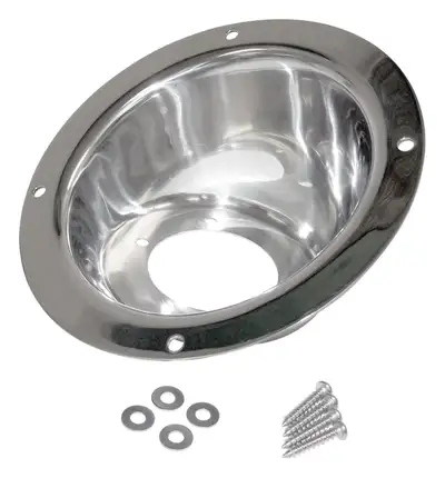 Crown Automotive Jeep Replacement RT Off-Road - Stainless Stainless Fuel Filler Bezel