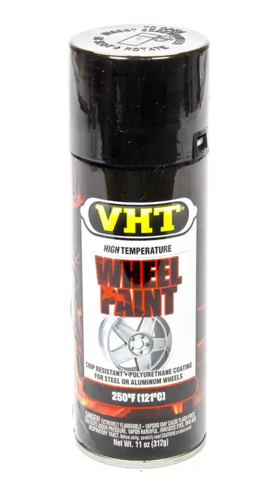 Dupli-Color High Temperature Wheel Paint; Gloss Black; 11 Oz. Aerosol