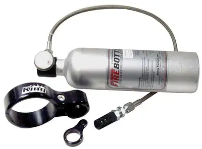 King Racing Products Fire Bottle And Clamp Kit Heat Activated