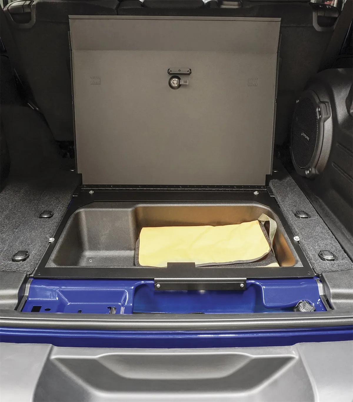 2019–2026 Jeep Wrangler JL 4door Cubby Cover w/ 3digit Combination Lock product image