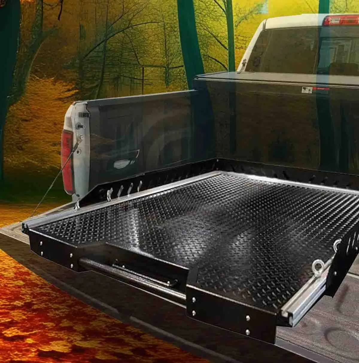 Overland Vehicle Systems Camp Extension for Pick Up Truck Mid Size Short Bed 5.0 Foot Overland Vehicle Systems
