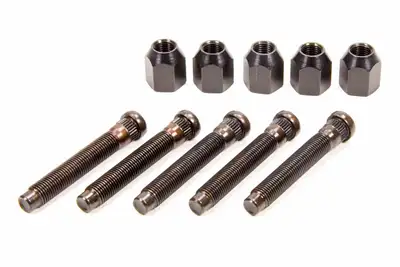 Moroso Wheel Stud & Lug Nut Kit (5pk) 7/16-20x2-7/8