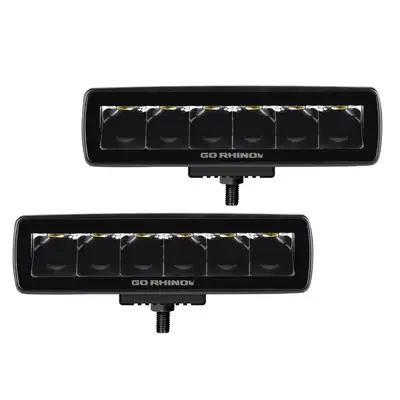 Go Rhino go Rhino 750300621sbs Blackout Series - Sixline 6-Led Spot Lights, Pair