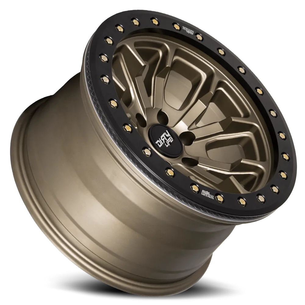 Dirty Life Race Wheels DT-1 9303 Satin Gold W/Simulated Ring 17X9 6-139.7 -12Mm 106Mm product image