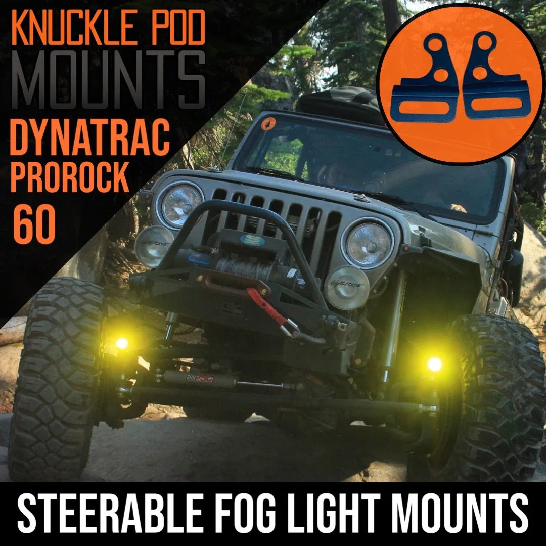 DynaTrac Prorock 60 Steerable Knuckle Pod Light Mounts product image