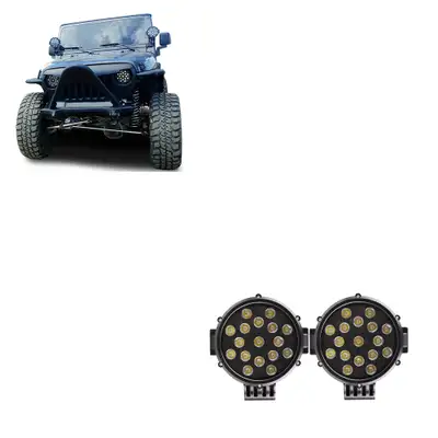 Black Horse Off Road "Black Horse LED 7"" Dia.Lights -Clear-Universal |Black Horse Off Road"