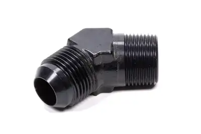 Fragola Performance Systems 45 Deg Adapter Fitting #10 x 3/8 MPT Black
