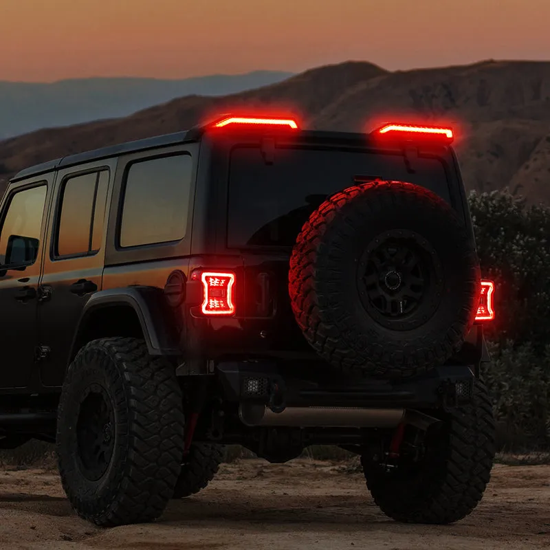 High Mount Brake Lights with Turn Signal & Reverse Lights for 18-Later Jeep Wrangler JL product image