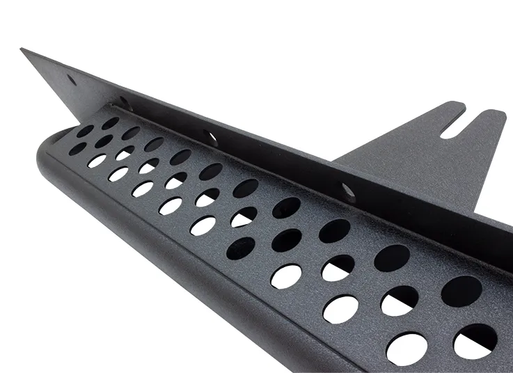 Black textured powder coat, 3/16 in. steel, 2in. Diameter, .120 wall tubing, Stainless steel hardware product image