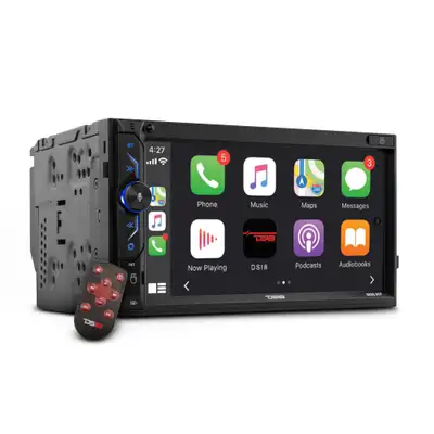 DS18 6.9" Touchscreen Mechless Double-DIN Headunit with Bluetooth, USB, Mirror Link & Car Play