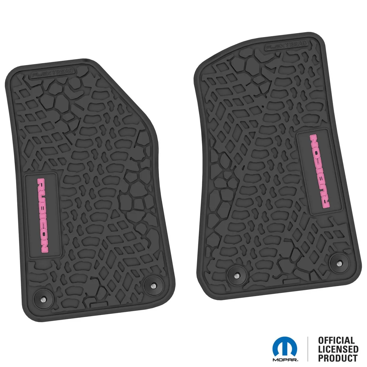 18-24 Jeep JL 2 Dr/Gladiator Front -Tire Tread/Scorched Earth Scene w/ Rubicon Insert - Black w/ Red Insert product image