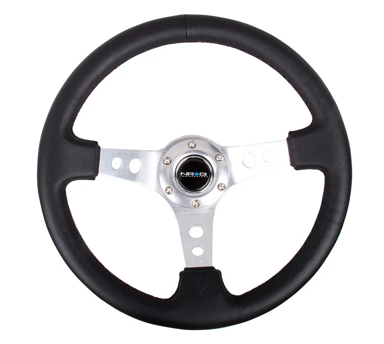 Steering Wheel 350mm 3in Dish Black Leather product image