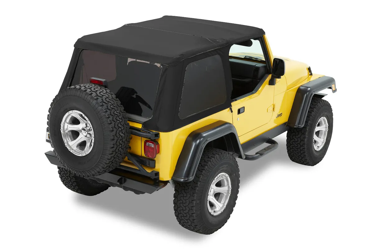Trektop Slantback Soft Top For Jeep 1997-2006 Wrangler TJ Black Diamond Bestop product image