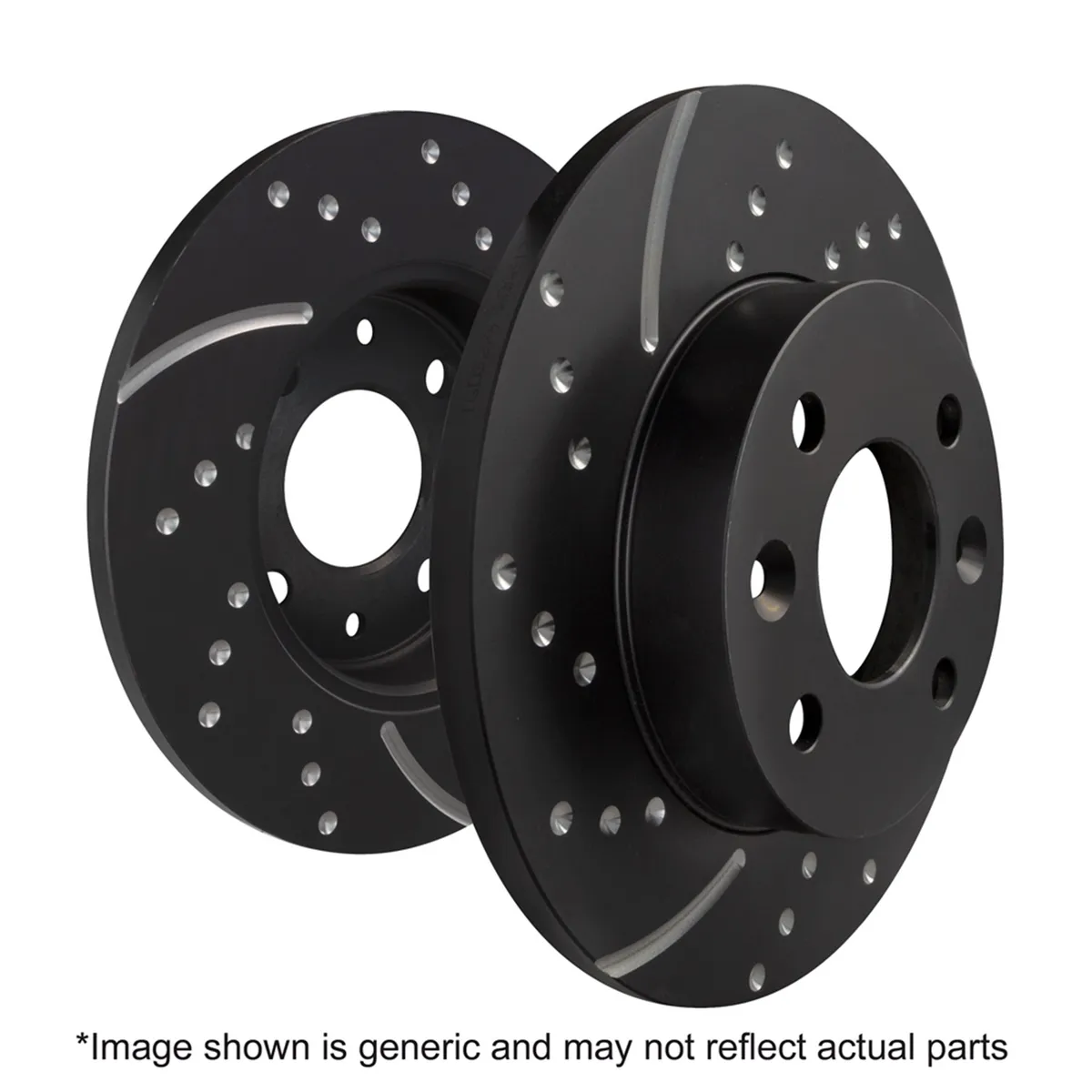 3GD Series Sport Slotted Rotor Set; Rear; For FMSI Pad No. D2172; Solid; 5 Bolt Holes; 328mm Dia.; 77mm Height; 12mm Thick; 72mm Center Hole Dia.; product image