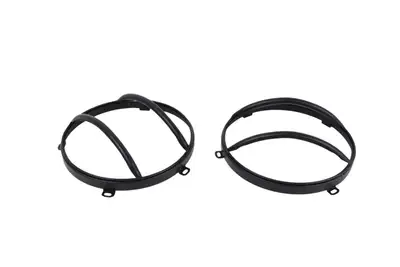 Kentrol Jeep JK Euro Headlight Guards Pair 07-18 Wrangler JK Textured Black Kentrol