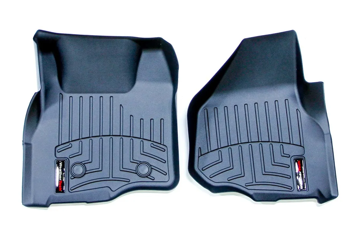 2011 + Ford F-250/F-350/F450/F-550 Black Front FloorLiner Fits SuperCab and Super Crew product image