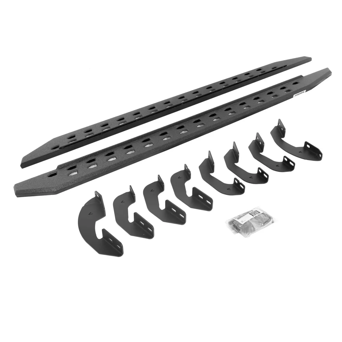 Go Rhino Go Rhino 69441687ST - RB20 Slim Line Running Boards With Mounting Brackets - Protective Bedliner Coating