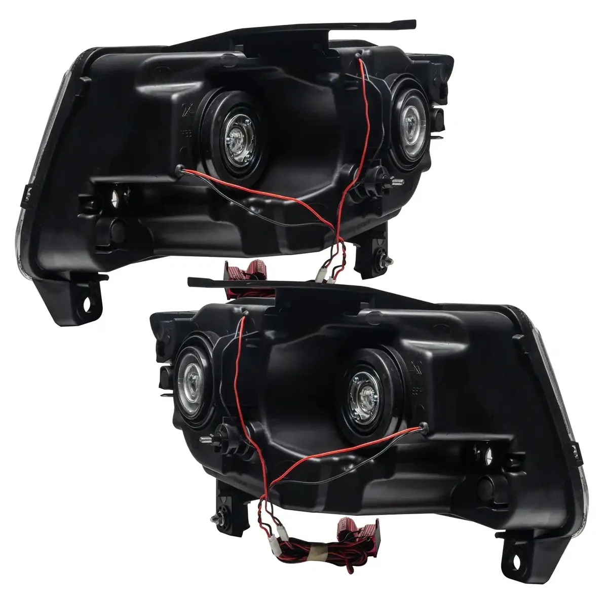 ORACLE Lighting 2011-2013 Jeep Grand Cherokee Non-HID Pre-Assembled LED Halo Headlights - Chrome Housing product image