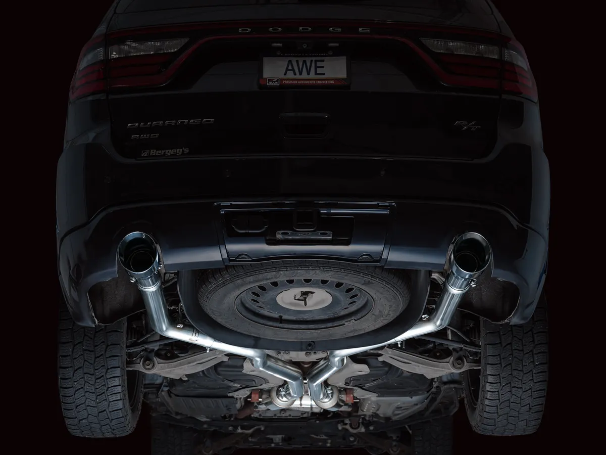 AWE Track Edition Exhaust for Dodge Durango 3.6 / 5.7 - Chrome Silver Tips product image