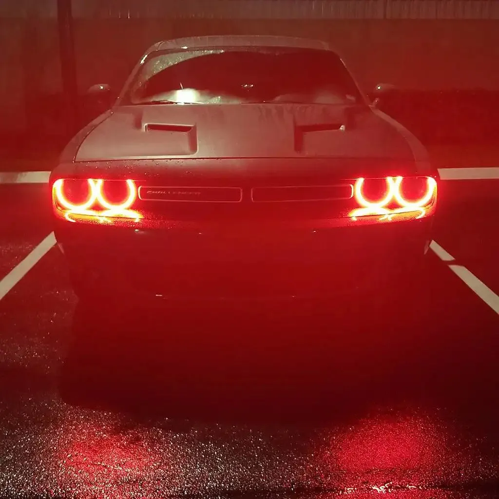 ORACLE Lighting 2015-2023 Dodge Challenger LED Surface Mount Headlight Halo Kit product image