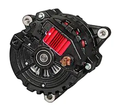 Power Master XS Volt™ Racing Alternator; CS121; 3 Ear Mount; Rear Battery Post; 100 Amp; 60 Idle; w/o Pulley; Black;
