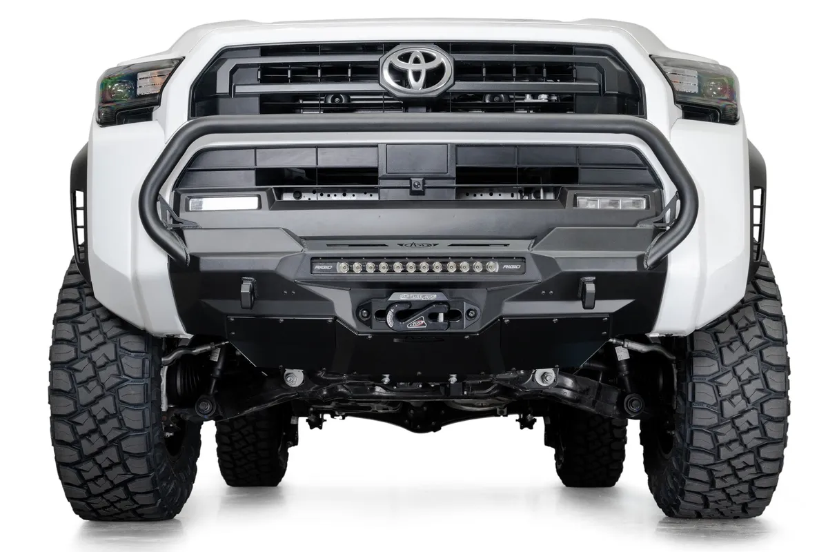 Addictive Desert Designs 2025 Toyota 4Runner Stealth Center Mount Front Bumper with Top Hoop F710353070103 product image