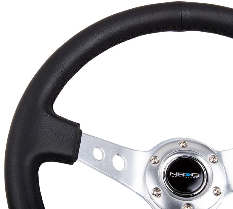 Steering Wheel 350mm 3in Dish Black Leather product image