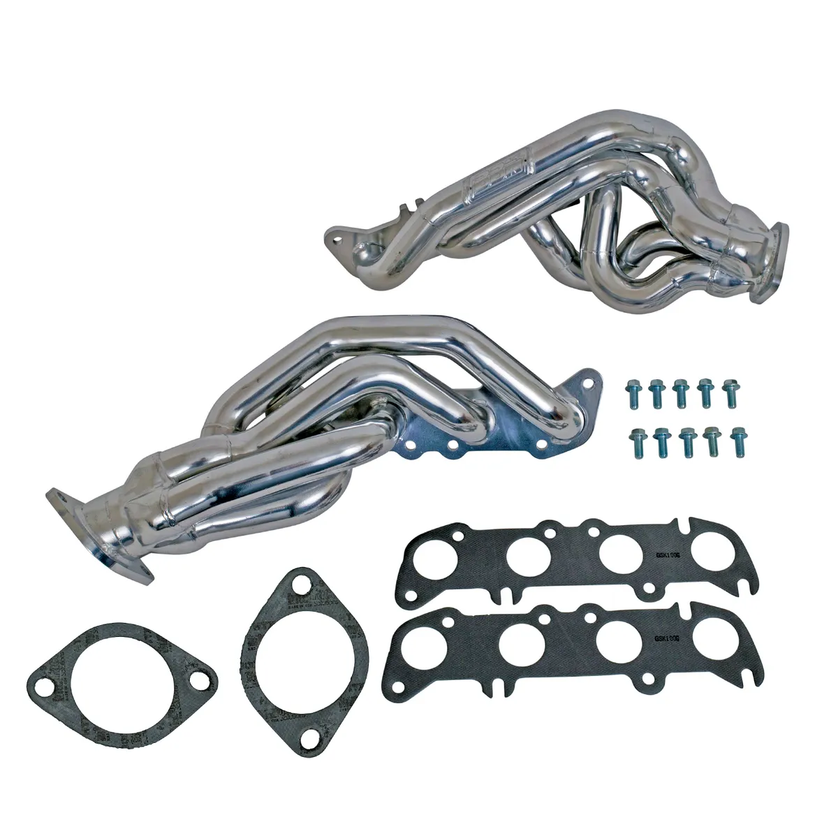 Ford Mustang GT 1-3/4 Shorty Exhaust Headers Polished Silver Ceramic 11-14 product image