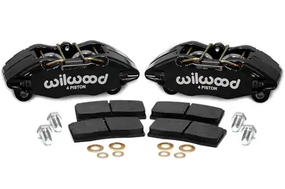 Wilwood Brakes Wilwood DPHA Front Caliper and Pad Kit Red Honda Acura w 262mm OE Rotor