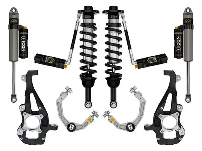 ICON Vehicle Dynamics ICON 2021-2025 Ford F-150 4WD, 3.5-4.5" Lift, Stage 4 Suspension System, Billet, CDCV