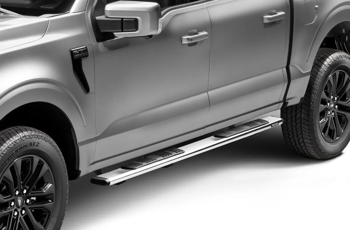 Go Rhino Go Rhino 685415587PS - 5 OE Xtreme Low Profile SideSteps With Mounting Bracket Kit - Polished Stainless Steel