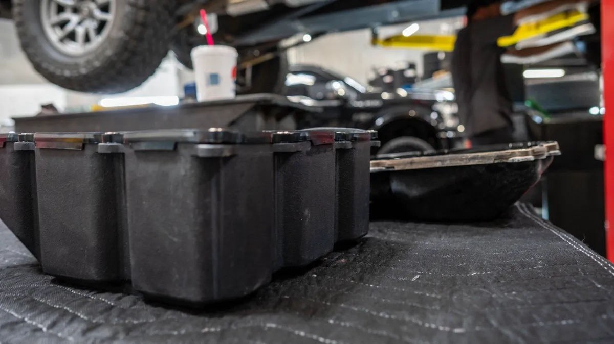 Cast Aluminum for Toyota AB60 - BLACK Fits 2009 to 2017 Toyota Tundra and Sequoia V8 models with a AB60 automatic transmission. product image