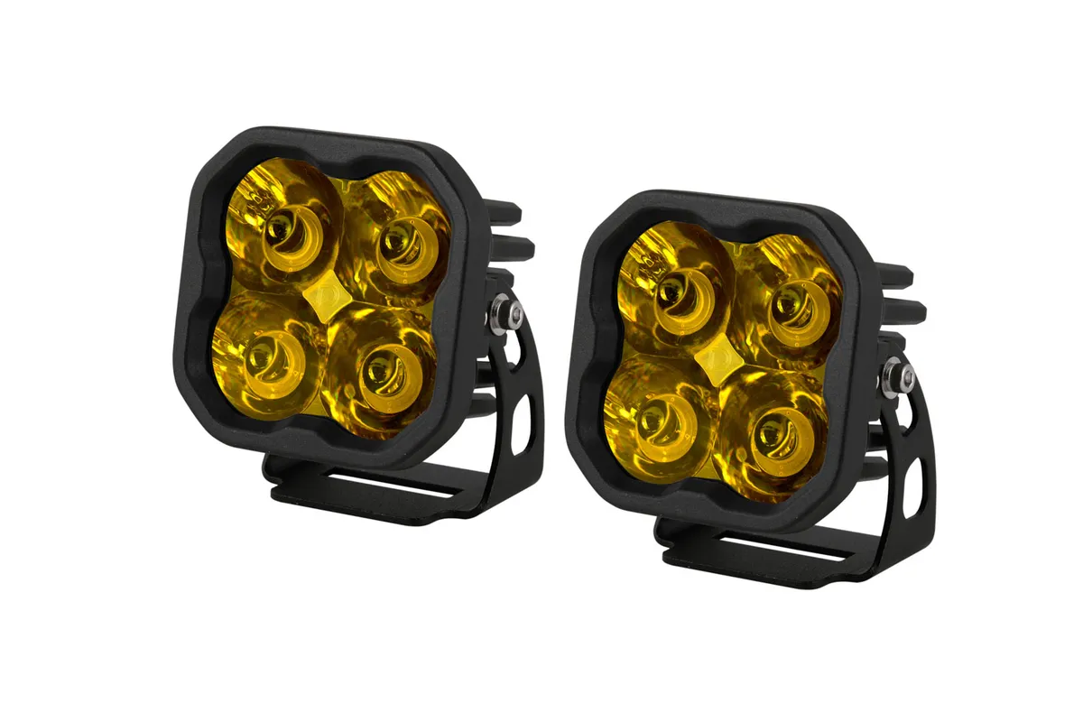 Diode Dynamics SS3 Yellow Pro LED Pod Pair, Spot - Amber product image