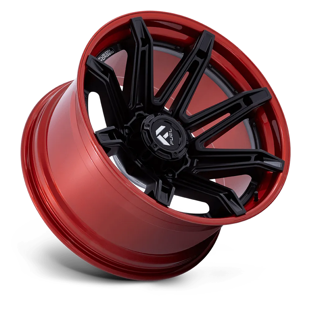 Fuel Wheels | Brawl | Matte Black w/ Candy Red Lip product image