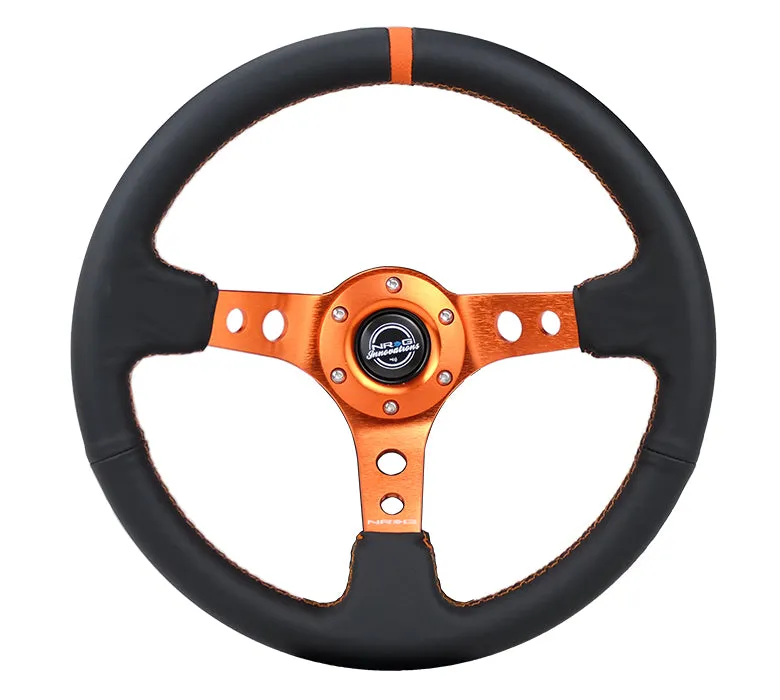 Steering Wheel 350mm 3in Dish Black Leather product image