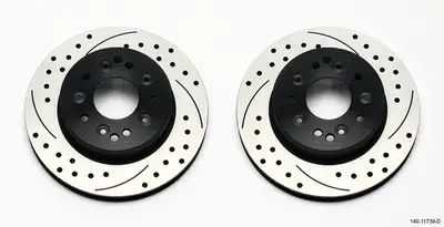 Wilwood Brakes Wilwood Rotor Kit Rear-Drilled 65-82 Corvette C2C3 1Pc Rotors