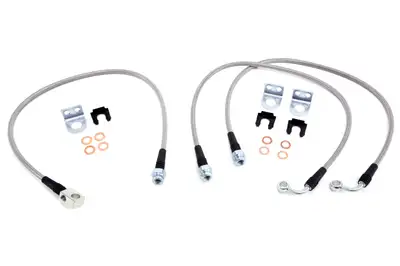 TeraFlex Brake Line Kit 26in Front And Rear TJ Boxed Bldblkit