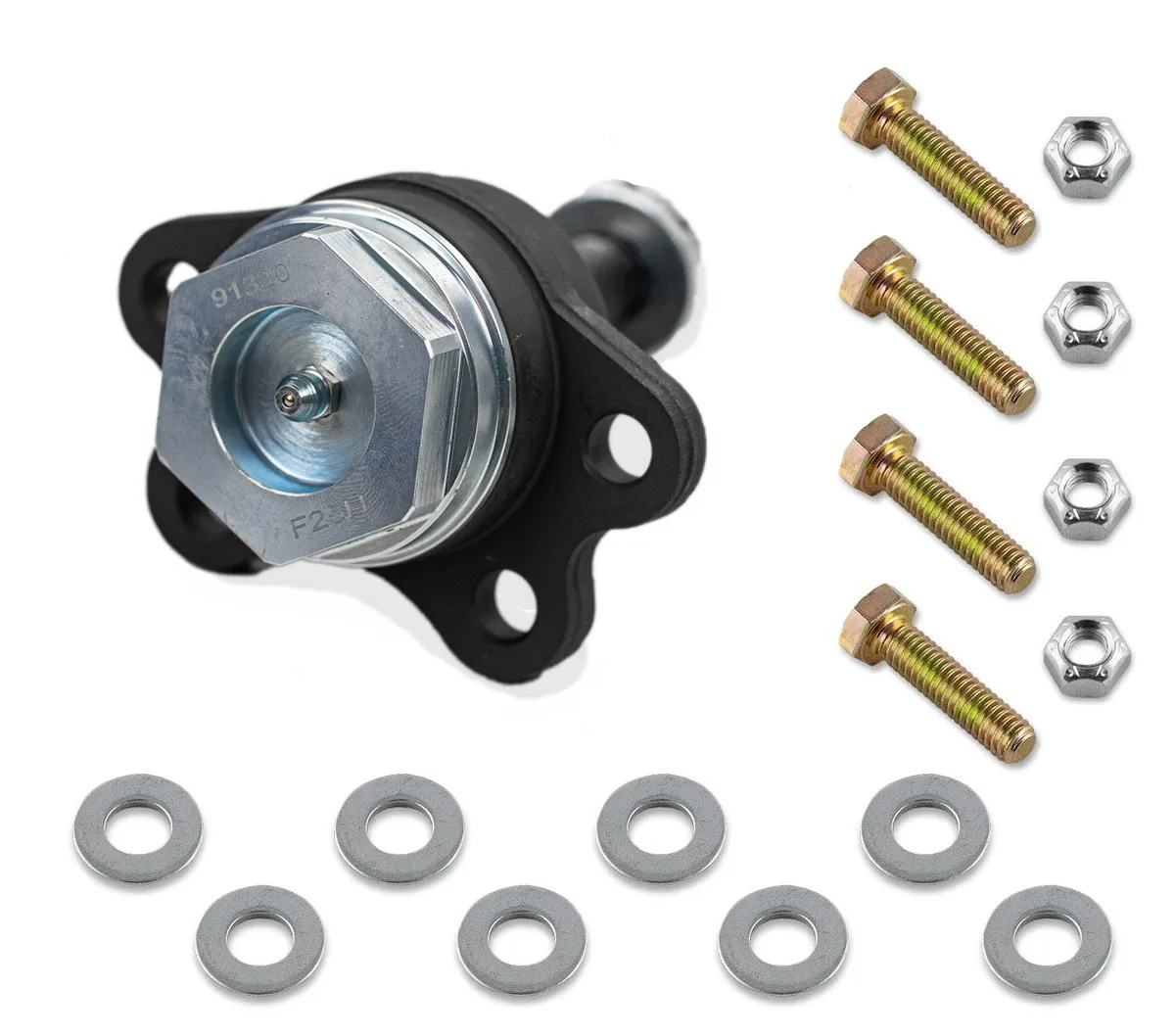 Cognito Motorsports Truck Alpha Ball Joint For 2001-2026 GM 2500/3500HD & 2014-2018 GM 1500 / 2015-2020 GM SUVs with Oe stamped steel/aluminum arms only (For Cognito Bolt-In-Style Upper Arm). Cognito