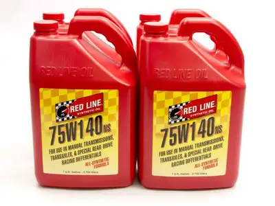 Red Line Oil 75W140NS GL-5 Gear Oil Case 4x1 Gallon