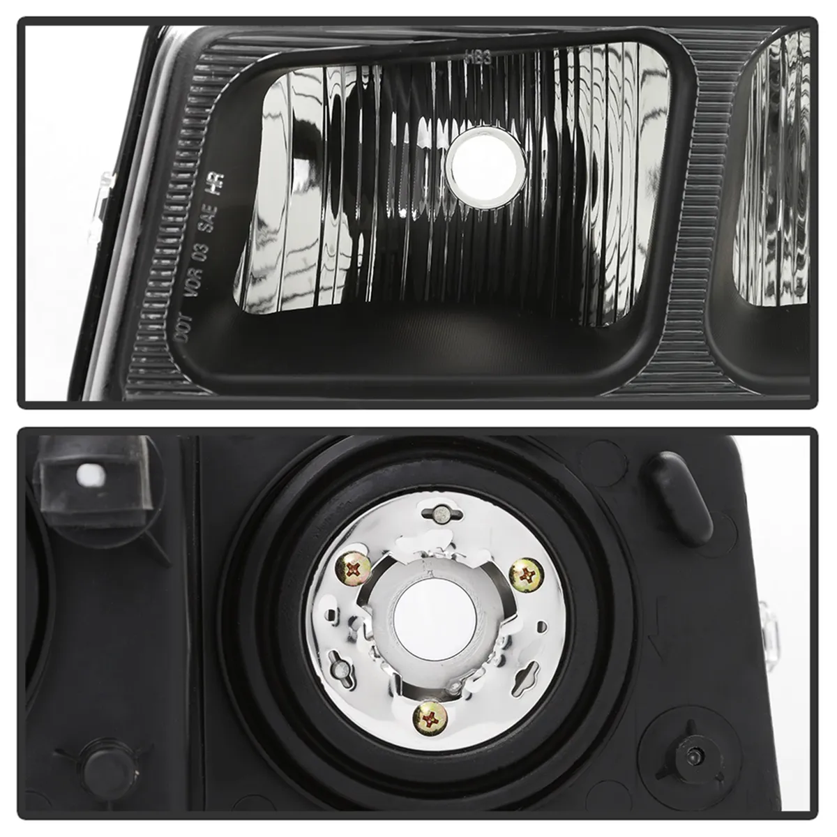 0319 Express/Savanna 1500/2500/3500 OEM Style Headlights Black product image