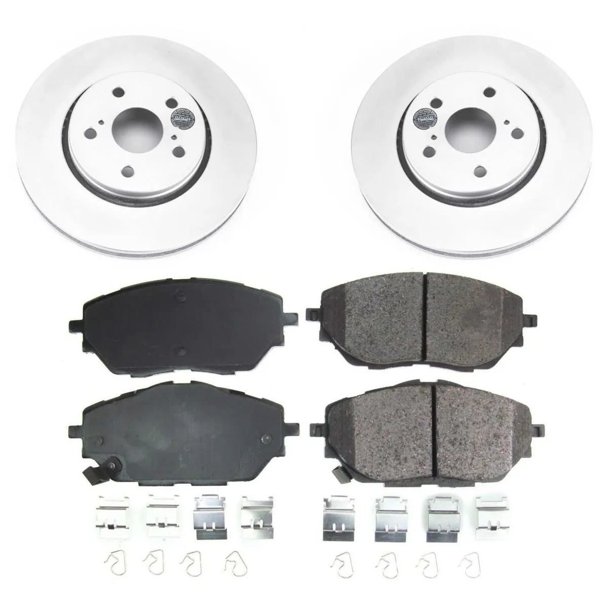 Z17 Geomet Coated Rotor Kit: Genuine Geomet Fully Coated Rotors; Ceramic Pads W/Hardware product image