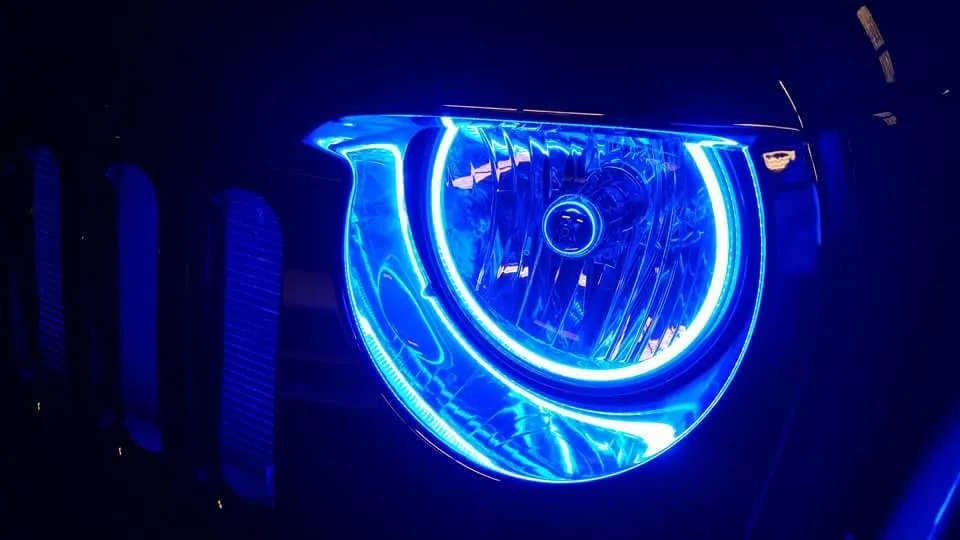 ORACLE Lighting 2007-2017 Jeep Wrangler JK LED Surface Mount Headlight Halo Kit product image