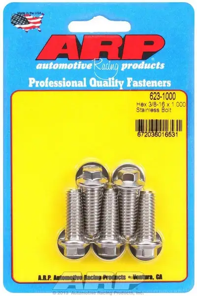ARP Auto Racing S/S Bolt Kit - 6pt. (5) 3/8-16 x 1.000