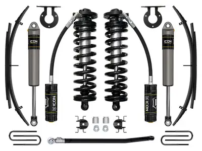 ICON Vehicle Dynamics ICON 11-16 Ford F250/F350, 2.5-3" Lift, Stage 2 Coilover System w/ Leaf Springs