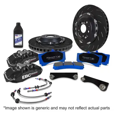 EBC Brakes EBC Balanced Big Brake Kit BLACK 380x36mmmm Disc To Fit Front FK8 FL-5