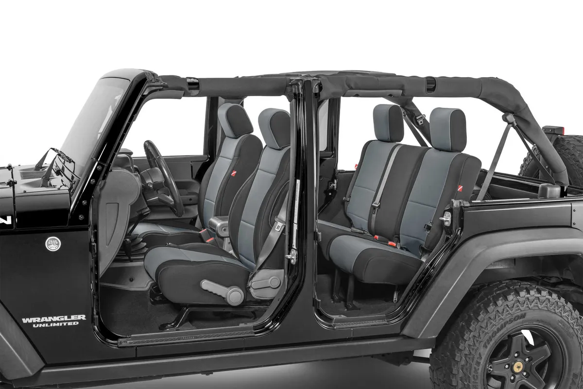 Wrangler JK Unlimited Seat Cover for 07 Jeep JK Unlimited Charcoal Neoprene Pair Diver Down product image