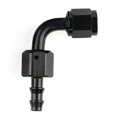 SpeedFx -4an x 90 Blk Push-On Hose End