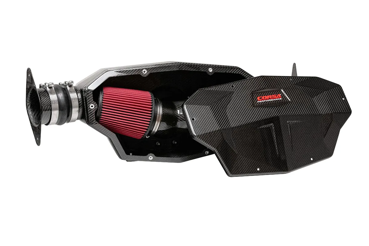Corsa Performance C8 Corvette Carbon Fiber Air Intake with DryTech 3D No Oil Filtration product image